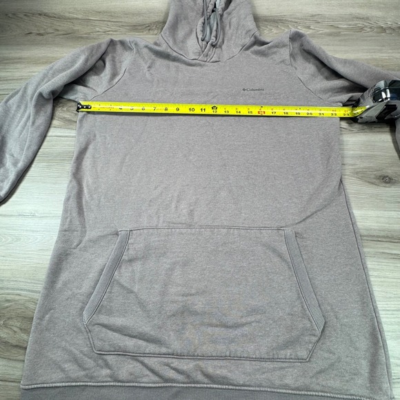 Gray Columbia Rush Valley long hoodie Women Gray Fleece Lined Size L - Picture 3 of 10